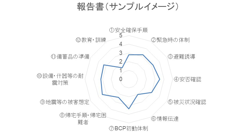 図：報告書（サンプルイメージ）